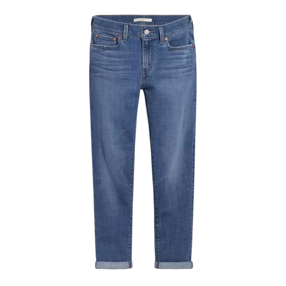 Levi's Boyfriend Mid Rise Women's Jeans  In Lapis Gem - Medium Wash - Picture 4 of 10